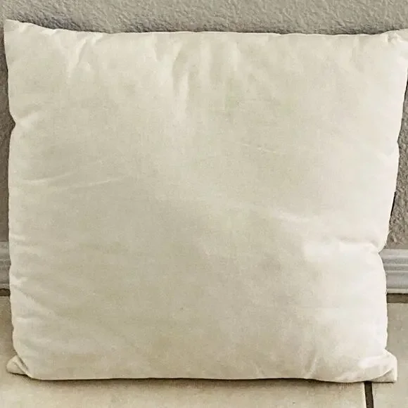 ECHO Designs Blue White Red Pillow w/ Insert 15" Square RARE Zip closure Abstrac - Picture 9 of 12